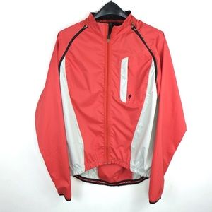 Specialized Red and White Performance Cycling Jacket